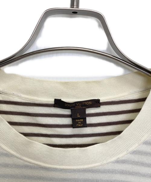 LOUIS VUITTON（ルイ ヴィトン）LOUIS VUITTON (ルイ ヴィトン) 薄手ニット ベージュ サイズ:SIZE Lの古着・服飾アイテム