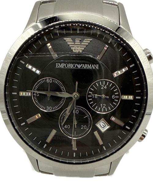EMPORIO ARMANI（エンポリオ アルマーニ）EMPORIO ARMANI (エンポリオ アルマーニ) クロノグラフ ブラックの古着・服飾アイテム