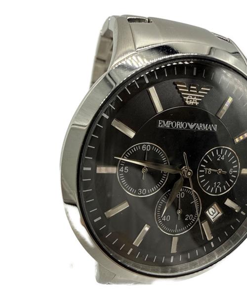 EMPORIO ARMANI（エンポリオ アルマーニ）EMPORIO ARMANI (エンポリオ アルマーニ) クロノグラフ ブラックの古着・服飾アイテム