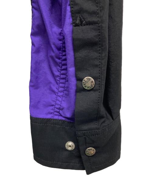 THE NORTH FACE（ザ ノース フェイス）THE NORTH FACE (ザ ノース フェイス) 長袖シャツ パープル×ブラック サイズ:Lの古着・服飾アイテム