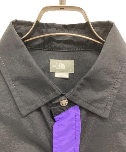 THE NORTH FACE（ザ ノース フェイス）THE NORTH FACE (ザ ノース フェイス) 長袖シャツ パープル×ブラック サイズ:Lの古着・服飾アイテム