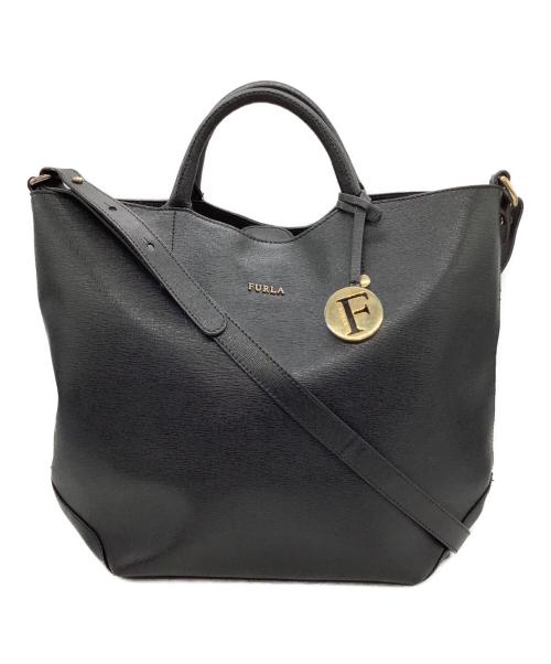 FURLA（フルラ）FURLA (フルラ) 2WAYバッグ ブラックの古着・服飾アイテム