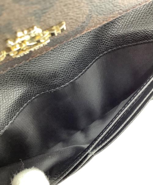 COACH（コーチ）COACH (コーチ) 長財布 ブラック×ブラウンの古着・服飾アイテム