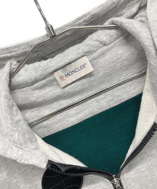 MONCLER（モンクレール）MONCLER (モンクレール) ジップパーカー グリーン×グレー×ブラック サイズ:140cmの古着・服飾アイテム