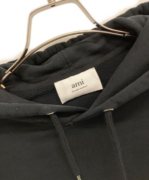 ami（アミ）ami (アミ) プルオーバーパーカー ブラック サイズ:XSの古着・服飾アイテム