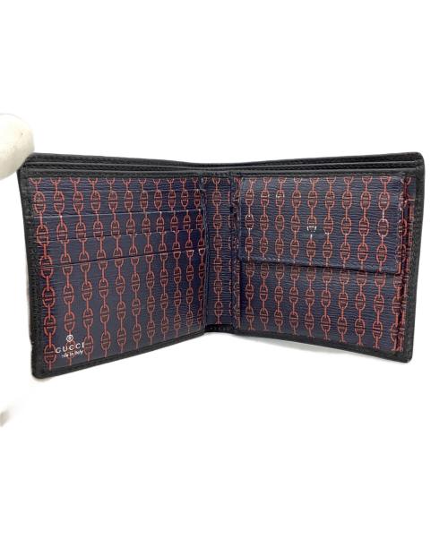 GUCCI（グッチ）GUCCI (グッチ) 2つ折り財布 ブラックの古着・服飾アイテム
