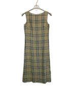 BURBERRY LONDONバーバリーロンドン）の古着「ノースリーブワンピース」｜ベージュ×ブラック