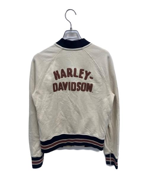HARLEY-DAVIDSON（ハーレーダビッドソン）HARLEY-DAVIDSON (ハーレーダビッドソン) ブルゾン アイボリー サイズ:Ｍの古着・服飾アイテム
