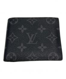 LOUIS VUITTON（ルイ ヴィトン）の古着「2つ折り財布」｜ブラック