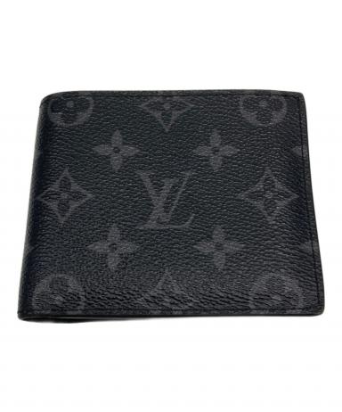 中古・古着通販】LOUIS VUITTON (ルイ ヴィトン) 2つ折り財布 ブラック