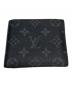 LOUIS VUITTON（ルイ ヴィトン）の古着「2つ折り財布」｜ブラック