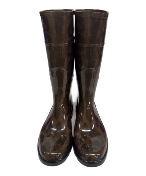 DOLCE & GABBANA（ドルチェ＆ガッバーナ）DOLCE & GABBANA (ドルチェ＆ガッバーナ) レインブーツ ブラウン サイズ:SIZE 38の古着・服飾アイテム