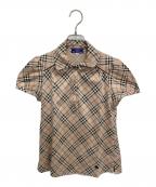 BURBERRY BLUE LABELバーバリー ブルー レーベル）の古着「ポロシャツ」｜ベージュ