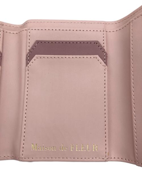 Maison de FLEUR（メゾンドフルール）Maison de FLEUR (メゾンドフルール) 3つ折り財布 ピンクの古着・服飾アイテム