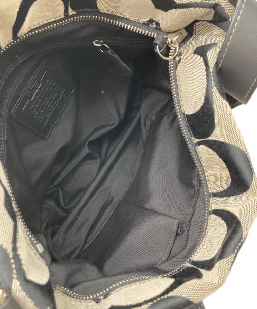 COACH（コーチ）COACH (コーチ) ショルダーバッグ ライトグレー×ブラックの古着・服飾アイテム