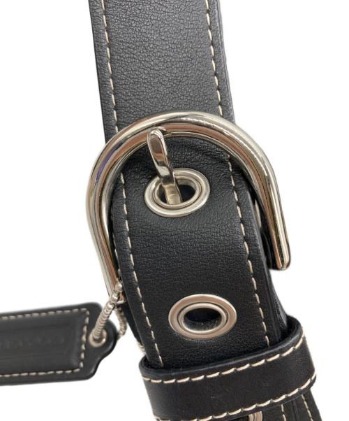 COACH（コーチ）COACH (コーチ) ショルダーバッグ ライトグレー×ブラックの古着・服飾アイテム