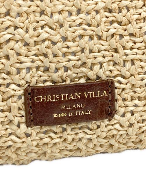 CHRISTIAN VILLA（クリスチャンヴィラ）CHRISTIAN VILLA (クリスチャンヴィラ) ハンドバッグ ブラウン×ベージュ 未使用品の古着・服飾アイテム
