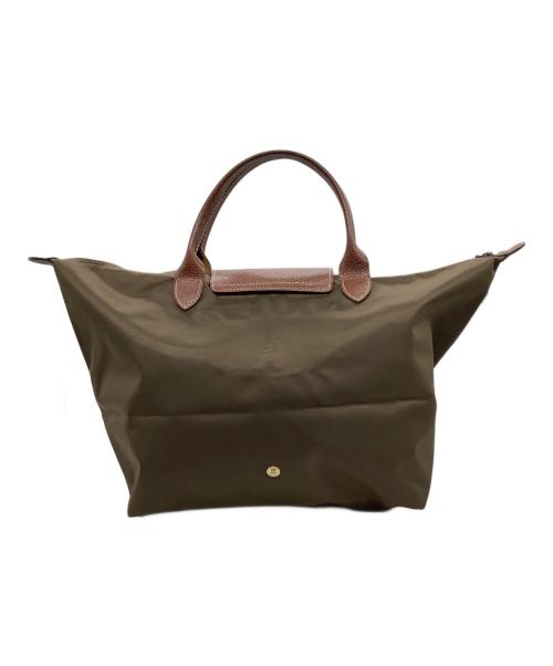 LONGCHAMP（ロンシャン）LONGCHAMP (ロンシャン) トートバッグ ブラウン×カーキの古着・服飾アイテム