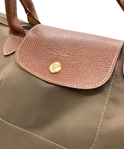LONGCHAMP（ロンシャン）LONGCHAMP (ロンシャン) トートバッグ ブラウン×カーキの古着・服飾アイテム