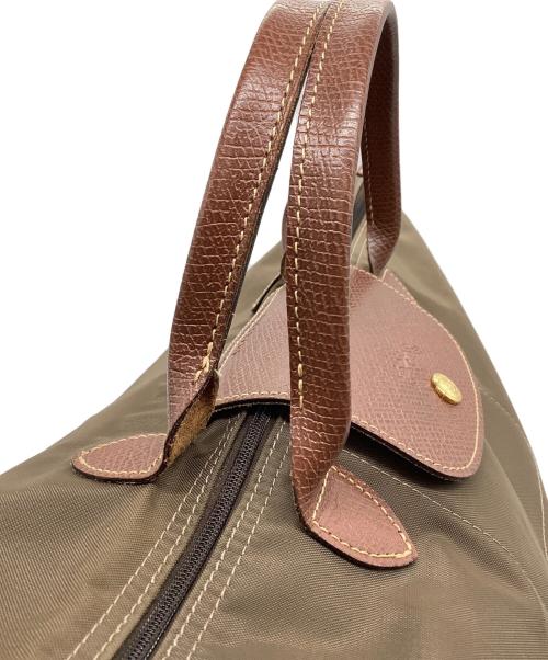 LONGCHAMP（ロンシャン）LONGCHAMP (ロンシャン) トートバッグ ブラウン×カーキの古着・服飾アイテム