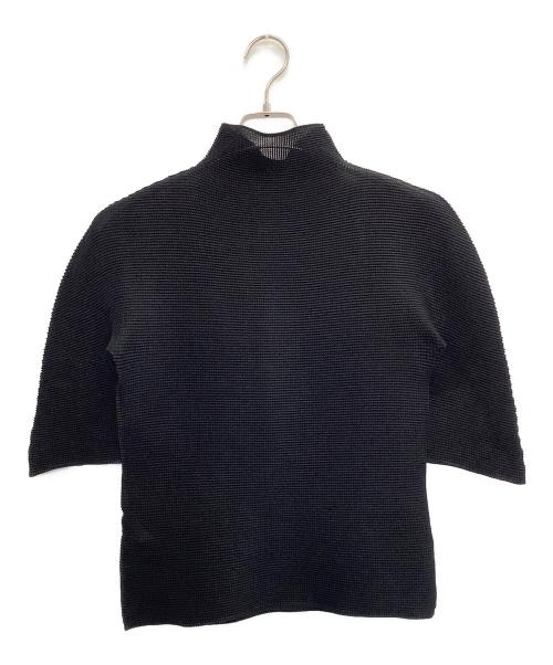 me ISSEY MIYAKE（ミーイッセイ ミヤケ）me ISSEY MIYAKE (ミーイッセイ ミヤケ) 半袖ブラウス ブラック サイズ:SIZE Freeの古着・服飾アイテム