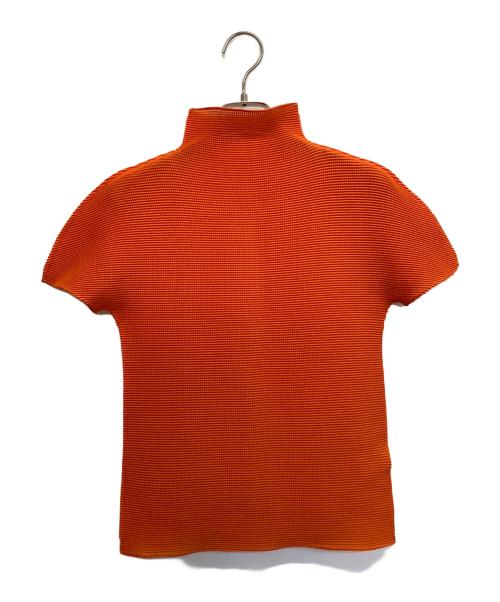 ISSEY MIYAKE（イッセイミヤケ）ISSEY MIYAKE (イッセイミヤケ) 半袖ブラウス オレンジ サイズ:SIZE Freeの古着・服飾アイテム
