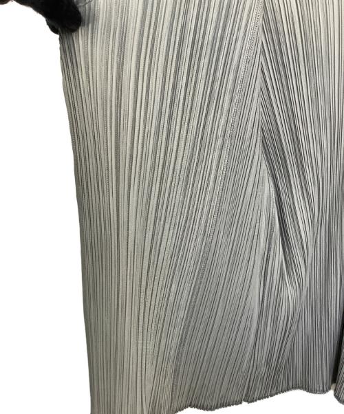 PLEATS PLEASE（プリーツプリーズ）PLEATS PLEASE (プリーツプリーズ) 薄手カーディガン グレー サイズ:SIZE 3の古着・服飾アイテム