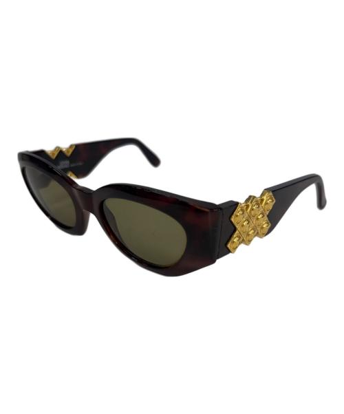 VERSACE（ヴェルサーチェ）VERSACE (ヴェルサーチェ) サングラス ブラウンの古着・服飾アイテム