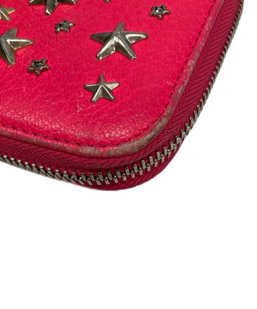 JIMMY CHOO（ジミーチュウ）JIMMY CHOO (ジミーチュウ) 長財布 ショッキングピンクの古着・服飾アイテム