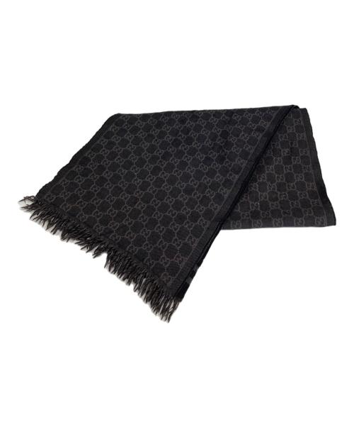 GUCCI（グッチ）GUCCI (グッチ) マフラー ブラックの古着・服飾アイテム