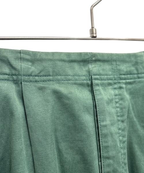 DRAWER（ドゥロワー）Drawer (ドゥロワー) コットンバイオウォッシュタックスカート グリーン サイズ:SIZE 36　の古着・服飾アイテム