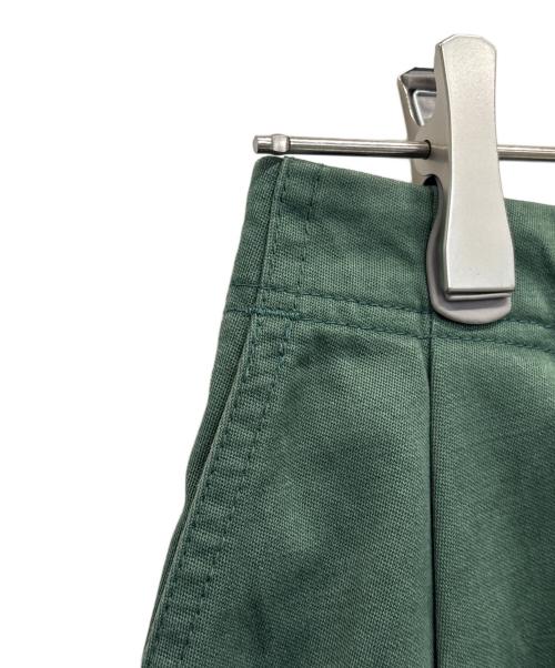 DRAWER（ドゥロワー）Drawer (ドゥロワー) コットンバイオウォッシュタックスカート グリーン サイズ:SIZE 36　の古着・服飾アイテム
