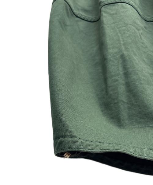 DRAWER（ドゥロワー）Drawer (ドゥロワー) コットンバイオウォッシュタックスカート グリーン サイズ:SIZE 36　の古着・服飾アイテム