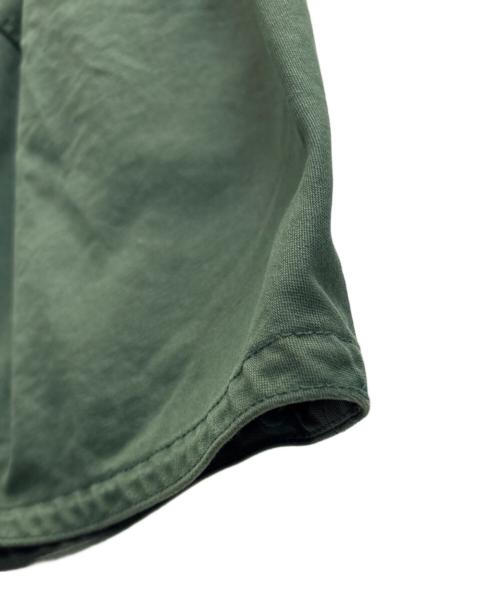 DRAWER（ドゥロワー）Drawer (ドゥロワー) コットンバイオウォッシュタックスカート グリーン サイズ:SIZE 36　の古着・服飾アイテム