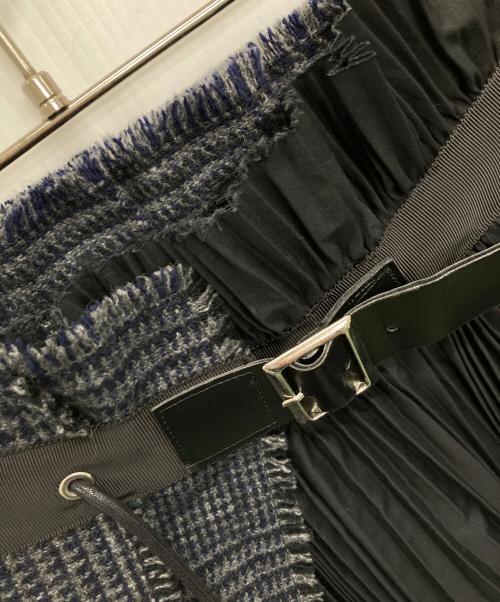sacai（サカイ）sacai (サカイ) ラップスカート ブラック サイズ:SIZE 1の古着・服飾アイテム
