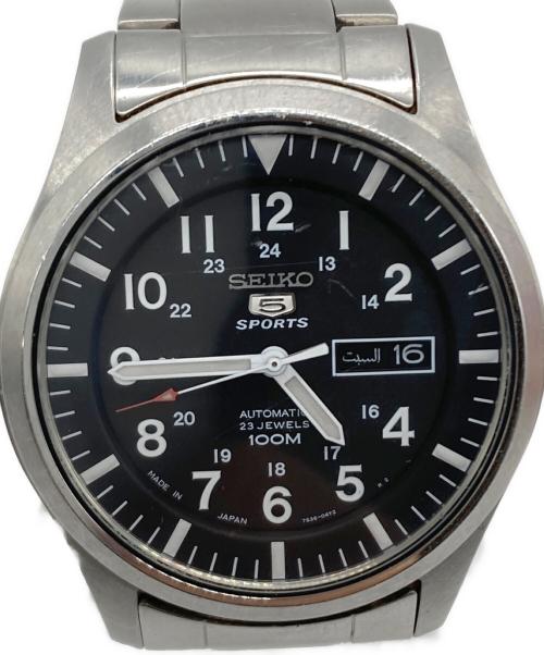 SEIKO（セイコー）SEIKO (セイコー) 腕時計 ブラックの古着・服飾アイテム