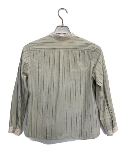 nest Robe（ネストローブ）nest Robe (ネストローブ) 長袖シャツ グリーン×アイボリー サイズ:表記無しの古着・服飾アイテム