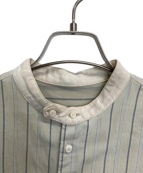 nest Robe（ネストローブ）nest Robe (ネストローブ) 長袖シャツ グリーン×アイボリー サイズ:表記無しの古着・服飾アイテム