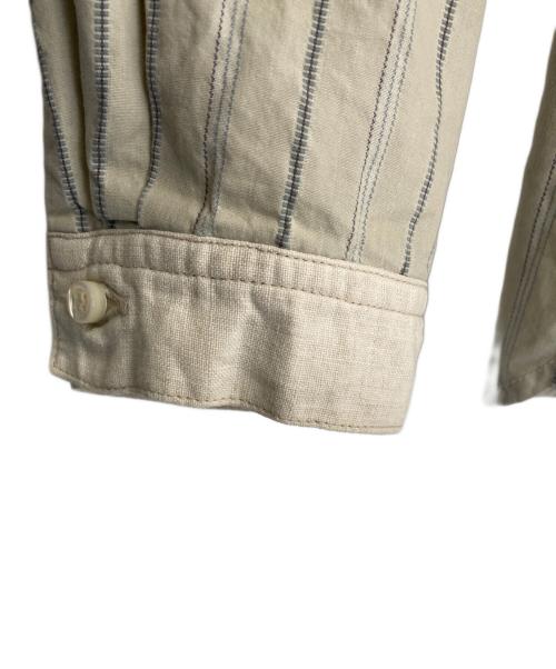nest Robe（ネストローブ）nest Robe (ネストローブ) 長袖シャツ グリーン×アイボリー サイズ:表記無しの古着・服飾アイテム
