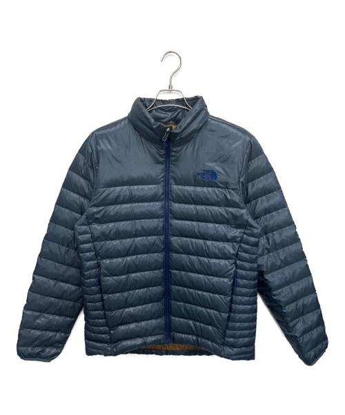 THE NORTH FACE（ザ ノース フェイス）THE NORTH FACE (ザ ノース フェイス) ダウンジャケット ブルー×カーキ サイズ:Ｍの古着・服飾アイテム