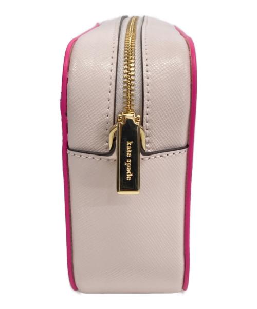Kate Spade（ケイトスペード）Kate Spade (ケイトスペード) オースナップ カラーブロック ミニカメラバッグ ピンクの古着・服飾アイテム