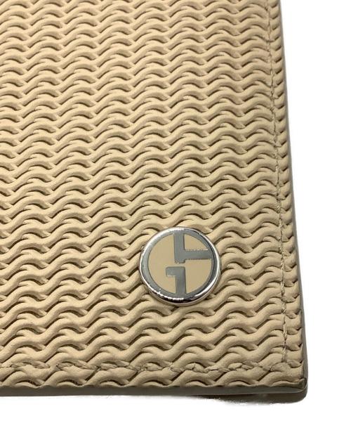 ARMANI EXCHANGE（アルマーニ エクスチェンジ）ARMANI EXCHANGE (アルマーニ エクスチェンジ) 2つ折り財布 ベージュの古着・服飾アイテム
