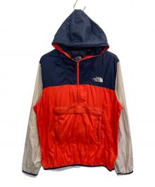THE NORTH FACE（ザ ノース フェイス）の古着「アノラックパーカー」｜ベージュ×ネイビー×レッド