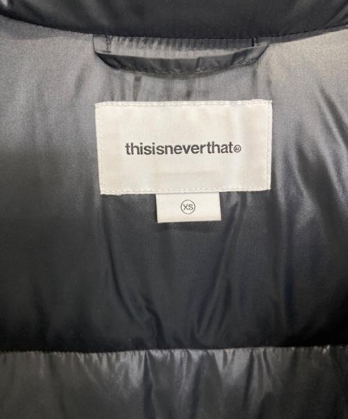 thisisneverthat（ディスイズネバーザット）thisisneverthat (ディスイズネバーザット) ダウンジャケット ブラック サイズ:	SIZE XSの古着・服飾アイテム