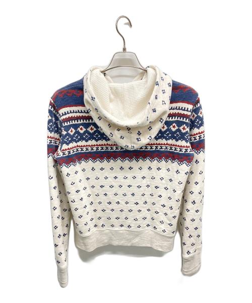POLO RALPH LAUREN（ポロ・ラルフローレン）POLO RALPH LAUREN (ポロ・ラルフローレン) ジップパーカー アイボリー×ネイビー×レッド サイズ:SIZE Sの古着・服飾アイテム
