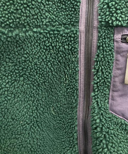 Patagonia（パタゴニア）Patagonia (パタゴニア) フリースジャケット グリーン×パープル サイズ:Sの古着・服飾アイテム