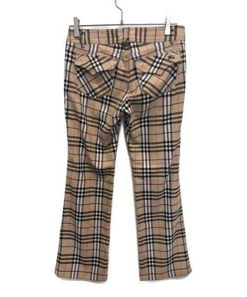 BURBERRY BLUE LABEL（バーバリー ブルー レーベル）BURBERRY BLUE LABEL (バーバリー ブルー レーベル) ストレートパンツ ベージュ サイズ:38の古着・服飾アイテム