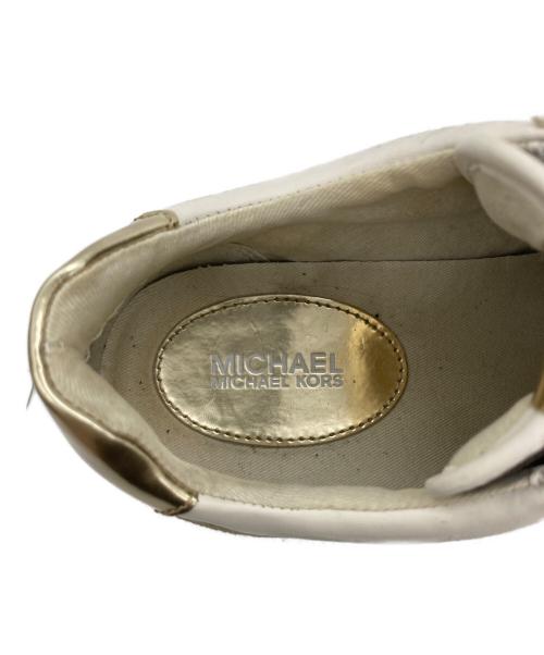 MICHAEL KORS（マイケルコース）MICHAEL KORS (マイケルコース) スニーカー ブラウン×ホワイト サイズ:SIZE 25cmの古着・服飾アイテム