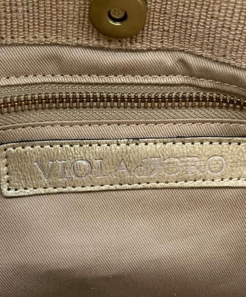 VIOLAd'ORO（ヴィオラドーロ）VIOLAd'ORO (ヴィオラドーロ) 2WAYバッグ ブラウンの古着・服飾アイテム