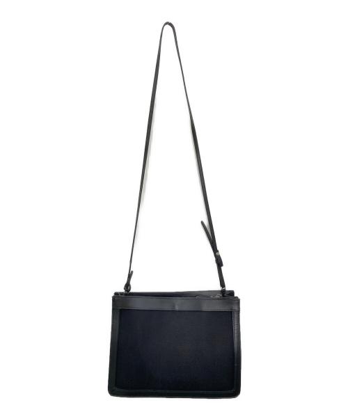 BALENCIAGA（バレンシアガ）BALENCIAGA (バレンシアガ) キャンバスショルダーバッグ ブラックの古着・服飾アイテム